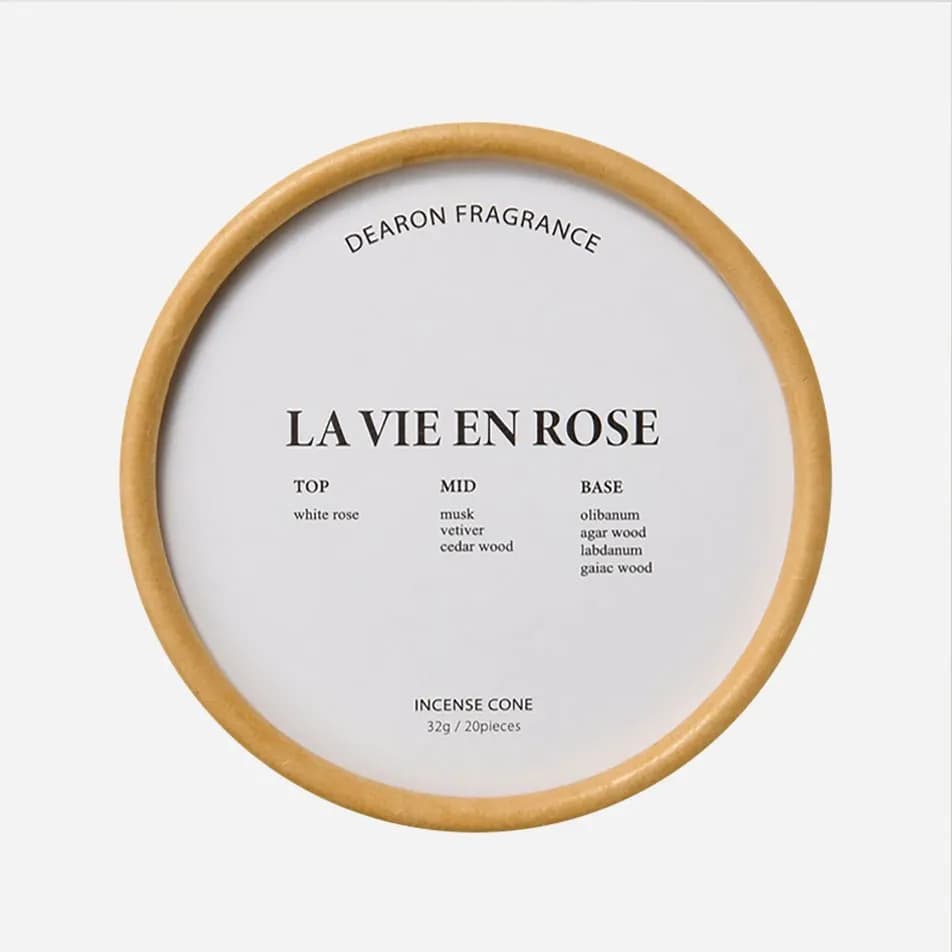 Dearon La Vie en Rose Incense Cone 32g