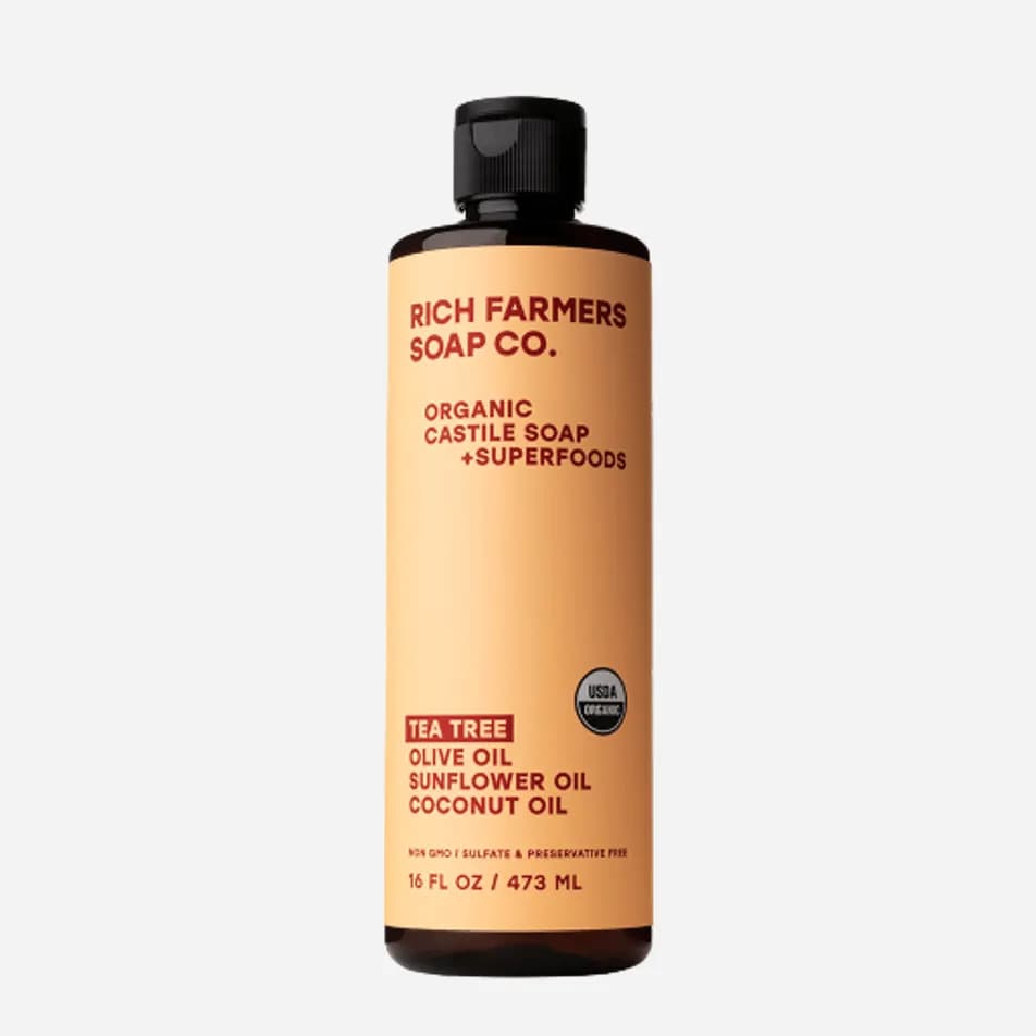 Rich Farmers Organic Liquid Castile Soap Tea Tree 473ml