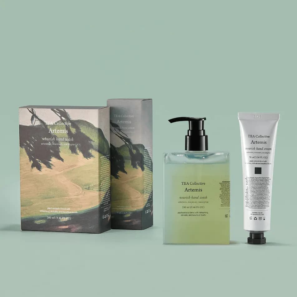 Tea Collective Artemis Hand Care Set (Artemis Hand Wash + Artemis Hand Cream)